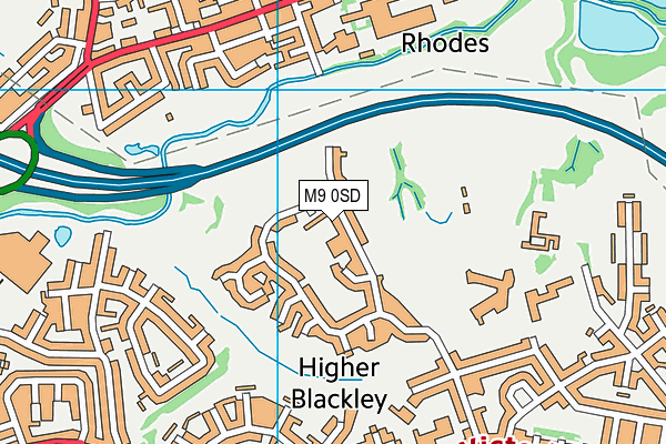 M9 0SD map - OS VectorMap District (Ordnance Survey) M9 0SD map - OS VectorMap District (Ordnance Survey)