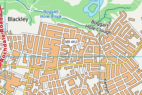 M9 4HJ map - OS VectorMap District (Ordnance Survey) M9 4HJ map - OS VectorMap District (Ordnance Survey)