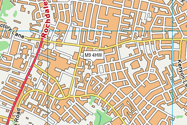 M9 4HW map - OS VectorMap District (Ordnance Survey) M9 4HW map - OS VectorMap District (Ordnance Survey)