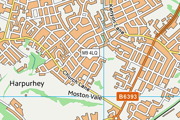 M9 4LQ map - OS VectorMap District (Ordnance Survey) M9 4LQ map - OS VectorMap District (Ordnance Survey)