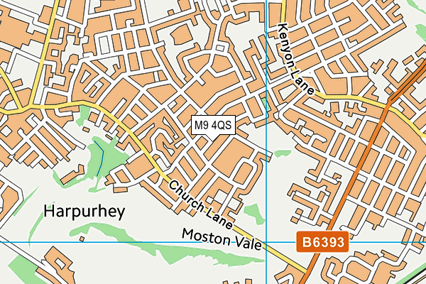 M9 4QS map - OS VectorMap District (Ordnance Survey) M9 4QS map - OS VectorMap District (Ordnance Survey)