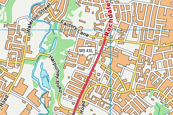 M9 4XL map - OS VectorMap District (Ordnance Survey) M9 4XL map - OS VectorMap District (Ordnance Survey)