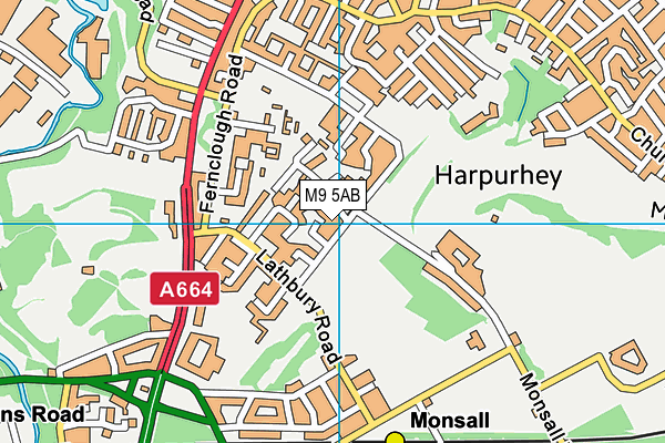 M9 5AB map - OS VectorMap District (Ordnance Survey) M9 5AB map - OS VectorMap District (Ordnance Survey)