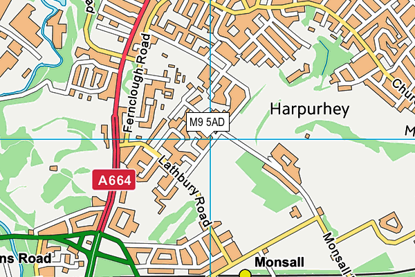 M9 5AD map - OS VectorMap District (Ordnance Survey) M9 5AD map - OS VectorMap District (Ordnance Survey)