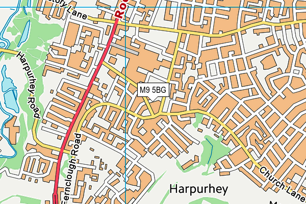 M9 5BG map - OS VectorMap District (Ordnance Survey) M9 5BG map - OS VectorMap District (Ordnance Survey)