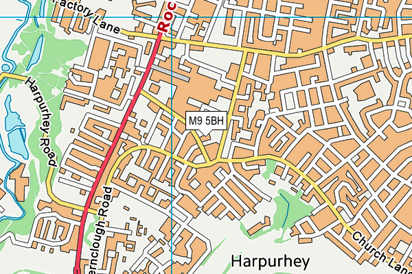 M9 5BH map - OS VectorMap District (Ordnance Survey) M9 5BH map - OS VectorMap District (Ordnance Survey)