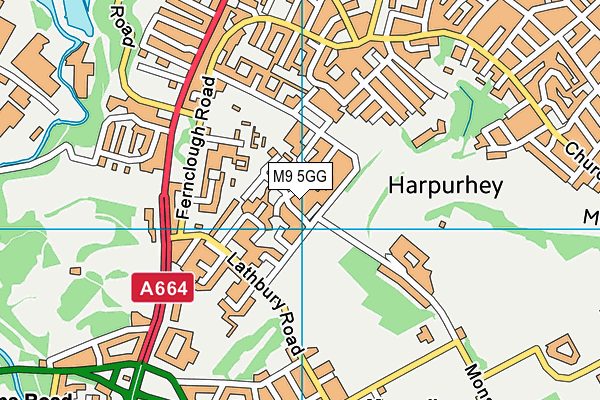M9 5GG map - OS VectorMap District (Ordnance Survey) M9 5GG map - OS VectorMap District (Ordnance Survey)