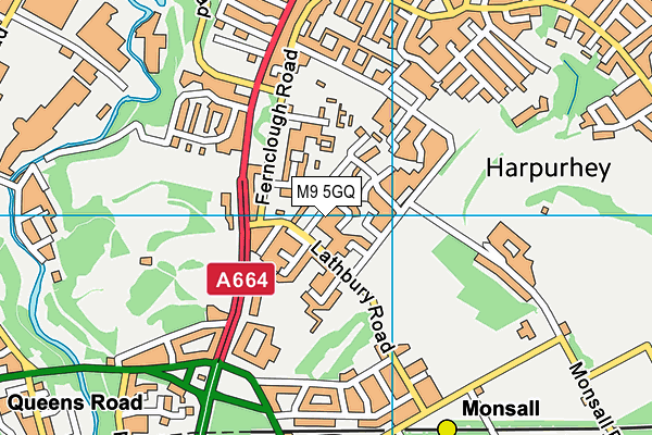 M9 5GQ map - OS VectorMap District (Ordnance Survey) M9 5GQ map - OS VectorMap District (Ordnance Survey)