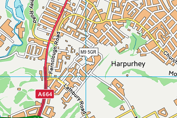 M9 5GR map - OS VectorMap District (Ordnance Survey) M9 5GR map - OS VectorMap District (Ordnance Survey)
