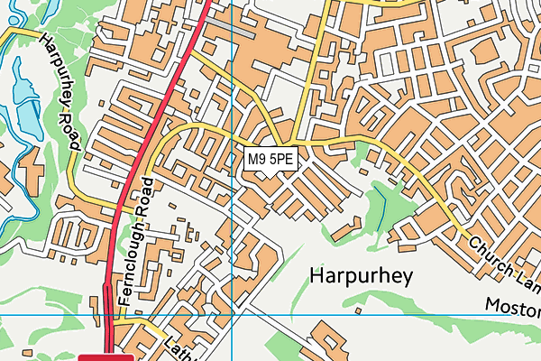M9 5PE map - OS VectorMap District (Ordnance Survey) M9 5PE map - OS VectorMap District (Ordnance Survey)
