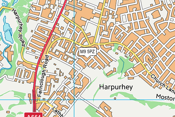 M9 5PZ map - OS VectorMap District (Ordnance Survey) M9 5PZ map - OS VectorMap District (Ordnance Survey)