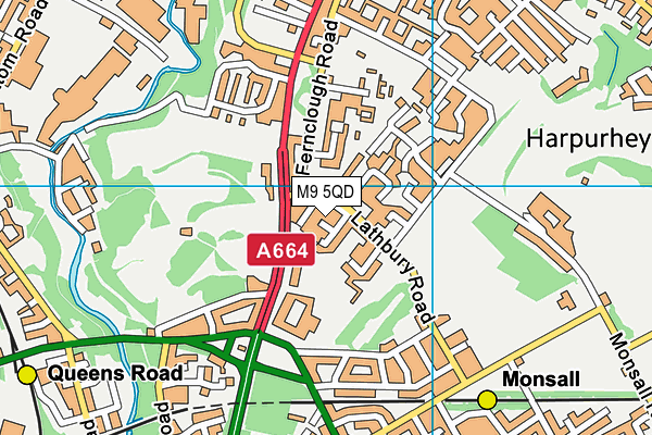 M9 5QD map - OS VectorMap District (Ordnance Survey) M9 5QD map - OS VectorMap District (Ordnance Survey)