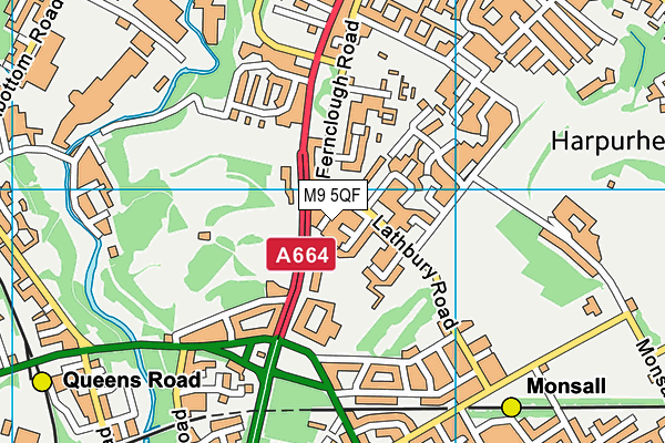 M9 5QF map - OS VectorMap District (Ordnance Survey) M9 5QF map - OS VectorMap District (Ordnance Survey)