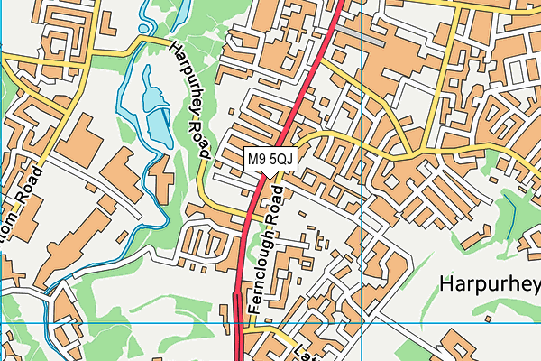 M9 5QJ map - OS VectorMap District (Ordnance Survey) M9 5QJ map - OS VectorMap District (Ordnance Survey)