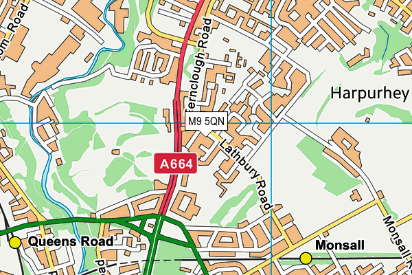 M9 5QN map - OS VectorMap District (Ordnance Survey) M9 5QN map - OS VectorMap District (Ordnance Survey)