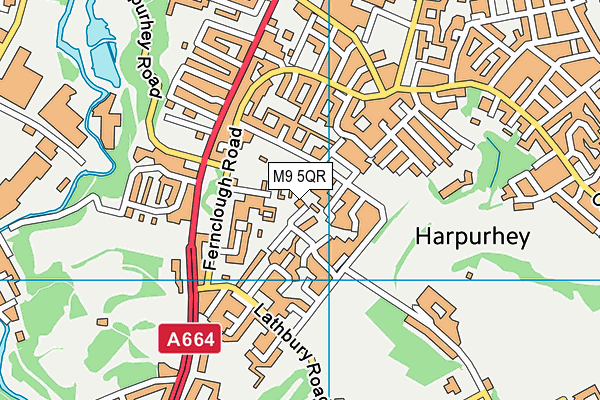 M9 5QR map - OS VectorMap District (Ordnance Survey) M9 5QR map - OS VectorMap District (Ordnance Survey)