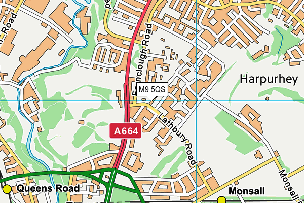 M9 5QS map - OS VectorMap District (Ordnance Survey) M9 5QS map - OS VectorMap District (Ordnance Survey)