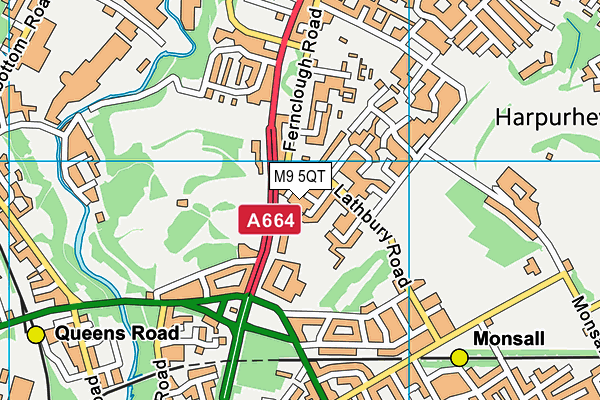 M9 5QT map - OS VectorMap District (Ordnance Survey) M9 5QT map - OS VectorMap District (Ordnance Survey)