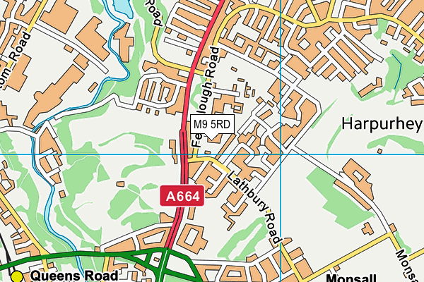 M9 5RD map - OS VectorMap District (Ordnance Survey) M9 5RD map - OS VectorMap District (Ordnance Survey)