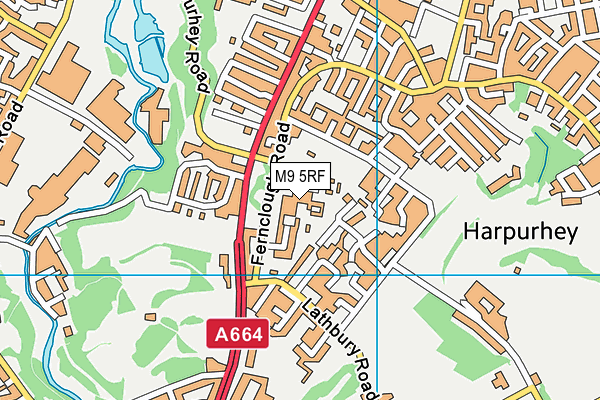 M9 5RF map - OS VectorMap District (Ordnance Survey) M9 5RF map - OS VectorMap District (Ordnance Survey)