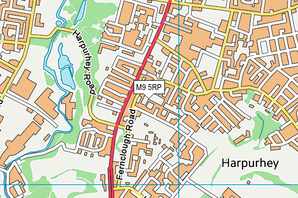 M9 5RP map - OS VectorMap District (Ordnance Survey) M9 5RP map - OS VectorMap District (Ordnance Survey)