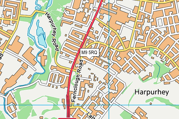 M9 5RQ map - OS VectorMap District (Ordnance Survey) M9 5RQ map - OS VectorMap District (Ordnance Survey)