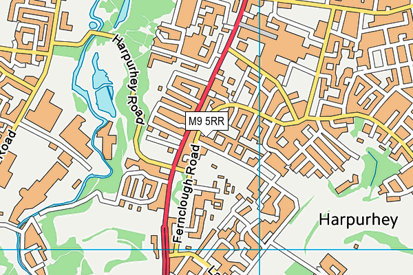 M9 5RR map - OS VectorMap District (Ordnance Survey) M9 5RR map - OS VectorMap District (Ordnance Survey)