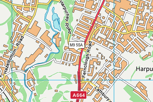 M9 5SA map - OS VectorMap District (Ordnance Survey) M9 5SA map - OS VectorMap District (Ordnance Survey)