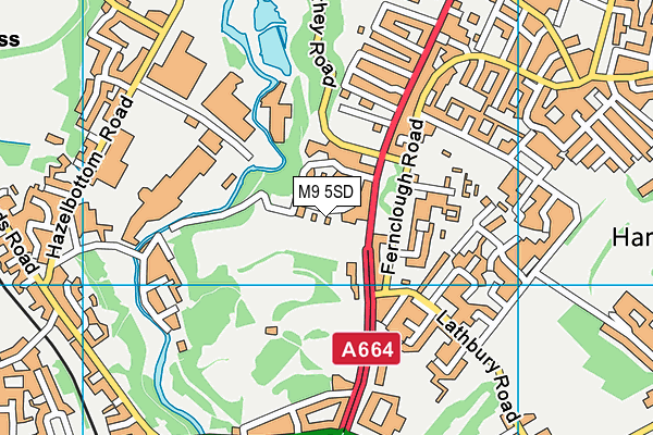 M9 5SD map - OS VectorMap District (Ordnance Survey) M9 5SD map - OS VectorMap District (Ordnance Survey)