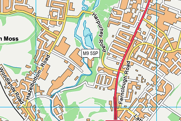 M9 5SP map - OS VectorMap District (Ordnance Survey) M9 5SP map - OS VectorMap District (Ordnance Survey)
