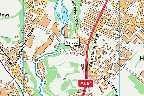 M9 5SQ map - OS VectorMap District (Ordnance Survey) M9 5SQ map - OS VectorMap District (Ordnance Survey)
