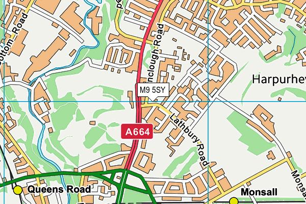 M9 5SY map - OS VectorMap District (Ordnance Survey) M9 5SY map - OS VectorMap District (Ordnance Survey)
