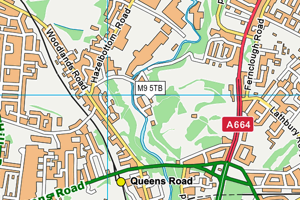 M9 5TB map - OS VectorMap District (Ordnance Survey) M9 5TB map - OS VectorMap District (Ordnance Survey)