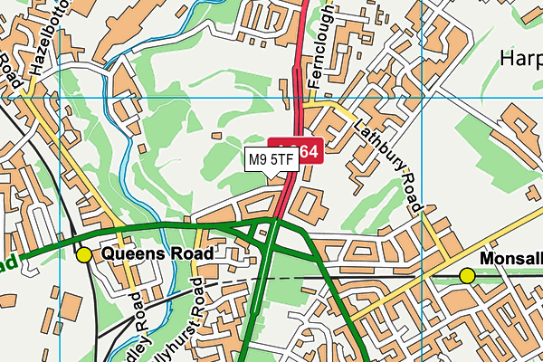 M9 5TF map - OS VectorMap District (Ordnance Survey) M9 5TF map - OS VectorMap District (Ordnance Survey)