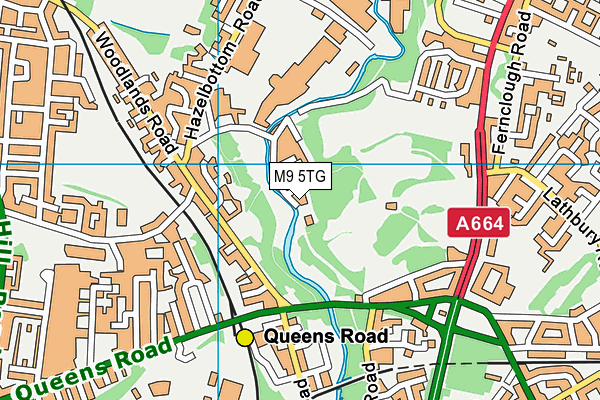 M9 5TG map - OS VectorMap District (Ordnance Survey) M9 5TG map - OS VectorMap District (Ordnance Survey)