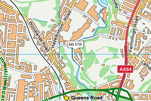 M9 5TR map - OS VectorMap District (Ordnance Survey) M9 5TR map - OS VectorMap District (Ordnance Survey)