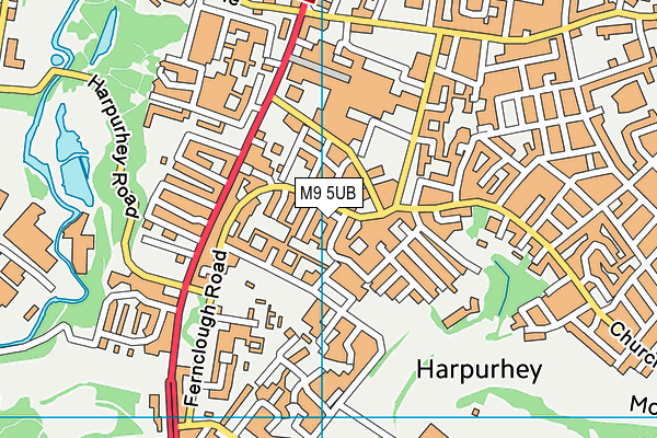 M9 5UB map - OS VectorMap District (Ordnance Survey) M9 5UB map - OS VectorMap District (Ordnance Survey)