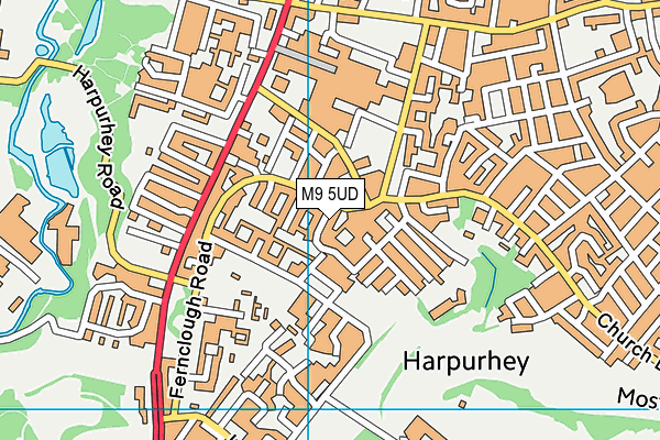 M9 5UD map - OS VectorMap District (Ordnance Survey) M9 5UD map - OS VectorMap District (Ordnance Survey)