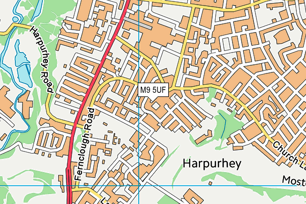 M9 5UF map - OS VectorMap District (Ordnance Survey) M9 5UF map - OS VectorMap District (Ordnance Survey)