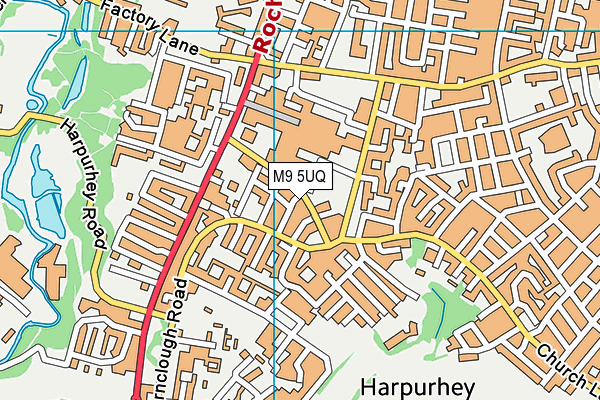 M9 5UQ map - OS VectorMap District (Ordnance Survey) M9 5UQ map - OS VectorMap District (Ordnance Survey)