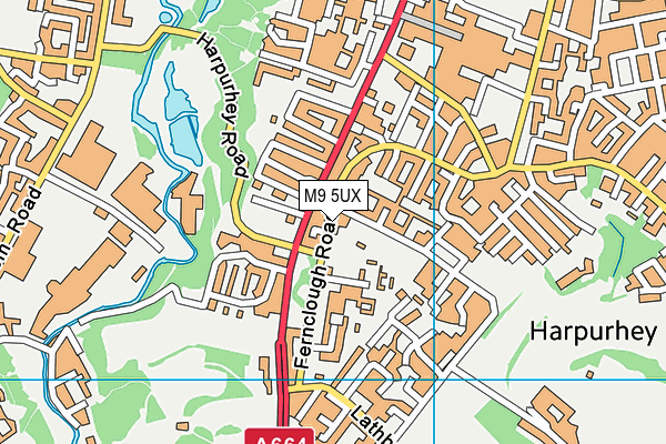 M9 5UX map - OS VectorMap District (Ordnance Survey) M9 5UX map - OS VectorMap District (Ordnance Survey)