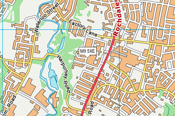 M9 5XE map - OS VectorMap District (Ordnance Survey) M9 5XE map - OS VectorMap District (Ordnance Survey)