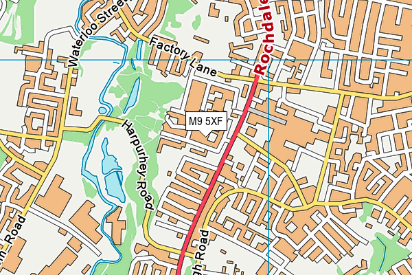 M9 5XF map - OS VectorMap District (Ordnance Survey) M9 5XF map - OS VectorMap District (Ordnance Survey)