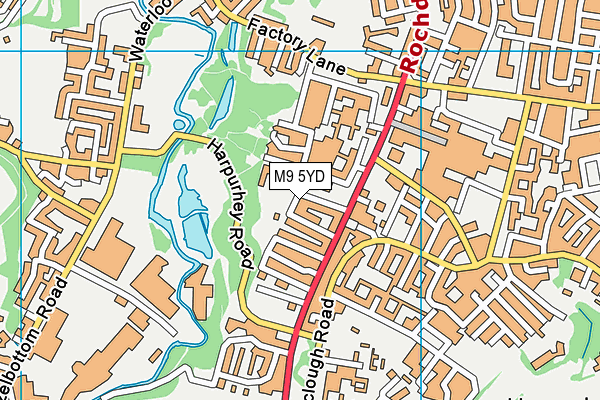 M9 5YD map - OS VectorMap District (Ordnance Survey) M9 5YD map - OS VectorMap District (Ordnance Survey)