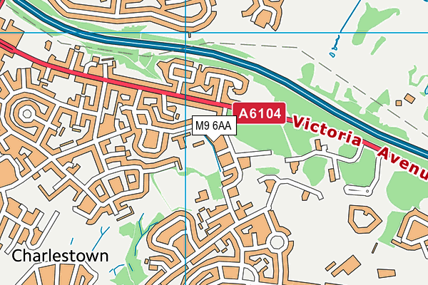 M9 6AA map - OS VectorMap District (Ordnance Survey) M9 6AA map - OS VectorMap District (Ordnance Survey)