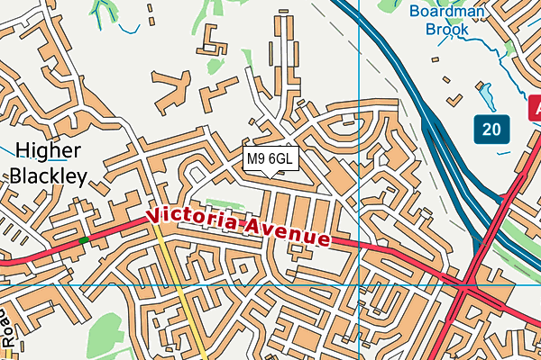 M9 6GL map - OS VectorMap District (Ordnance Survey) M9 6GL map - OS VectorMap District (Ordnance Survey)