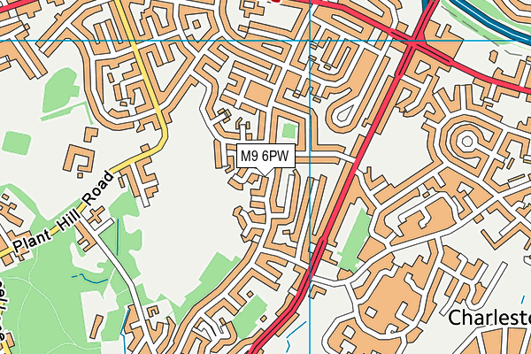 M9 6PW map - OS VectorMap District (Ordnance Survey) M9 6PW map - OS VectorMap District (Ordnance Survey)