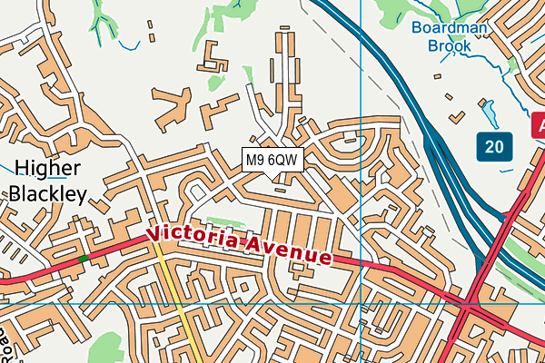 M9 6QW map - OS VectorMap District (Ordnance Survey) M9 6QW map - OS VectorMap District (Ordnance Survey)
