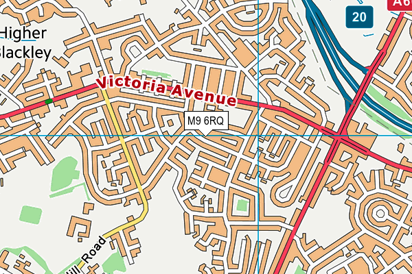 M9 6RQ map - OS VectorMap District (Ordnance Survey) M9 6RQ map - OS VectorMap District (Ordnance Survey)