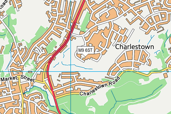 M9 6ST map - OS VectorMap District (Ordnance Survey) M9 6ST map - OS VectorMap District (Ordnance Survey)